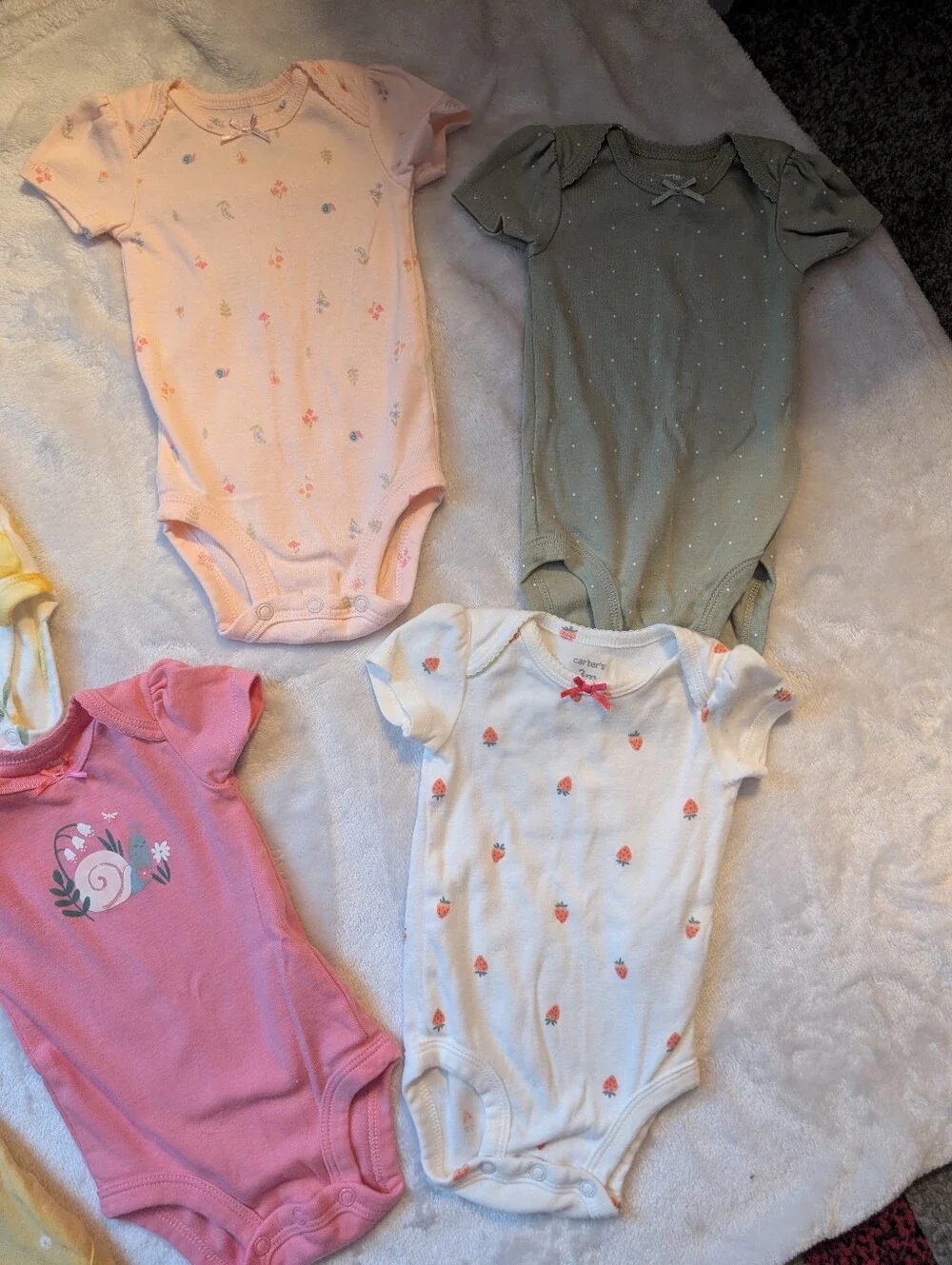 ✨ Carter’s Baby Girl Bodysuits Onesies Bundle Size 3M Set of 8 Summer Prints